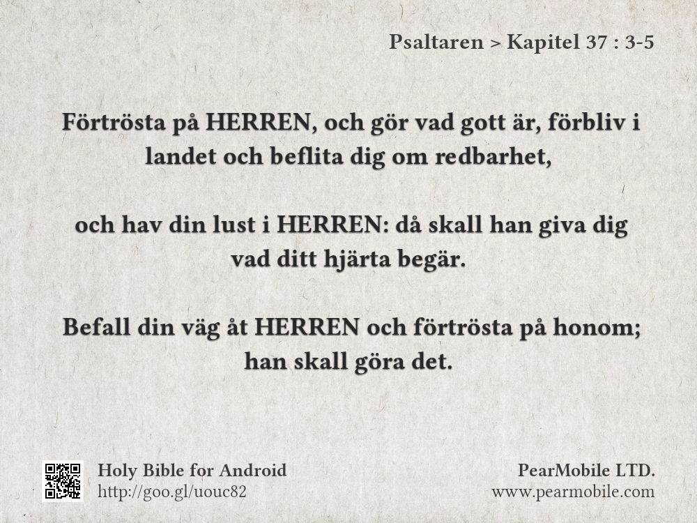 Psaltaren, Kapitel 37:3-5